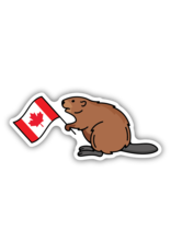 Stickers Northwest Canadian Flag Beaver Sticker