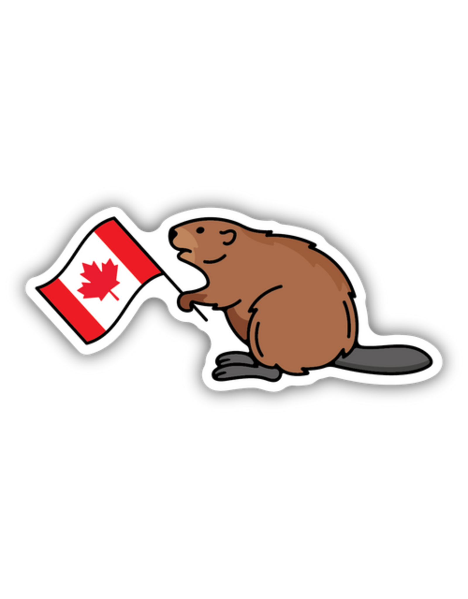 Stickers Northwest Canadian Flag Beaver Sticker