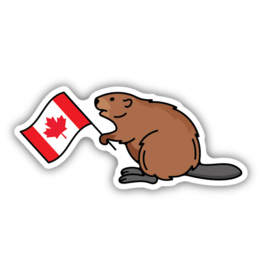 Stickers Northwest Canadian Flag Beaver Sticker