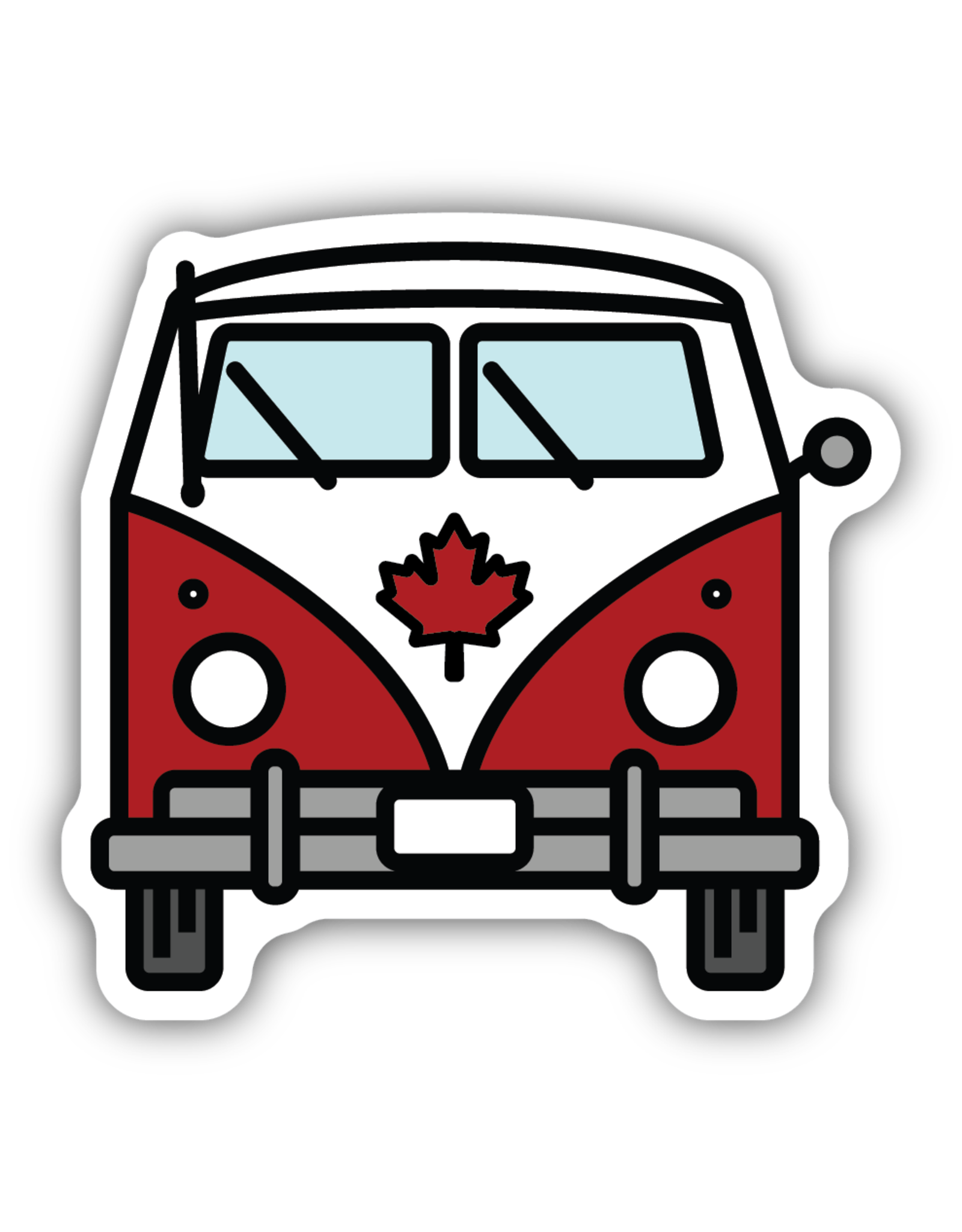 Stickers Northwest Bus Maple Leaf Front View Sticker