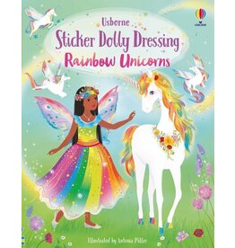 Usborne Sticker Dolly Dressing Rainbow Unicorns