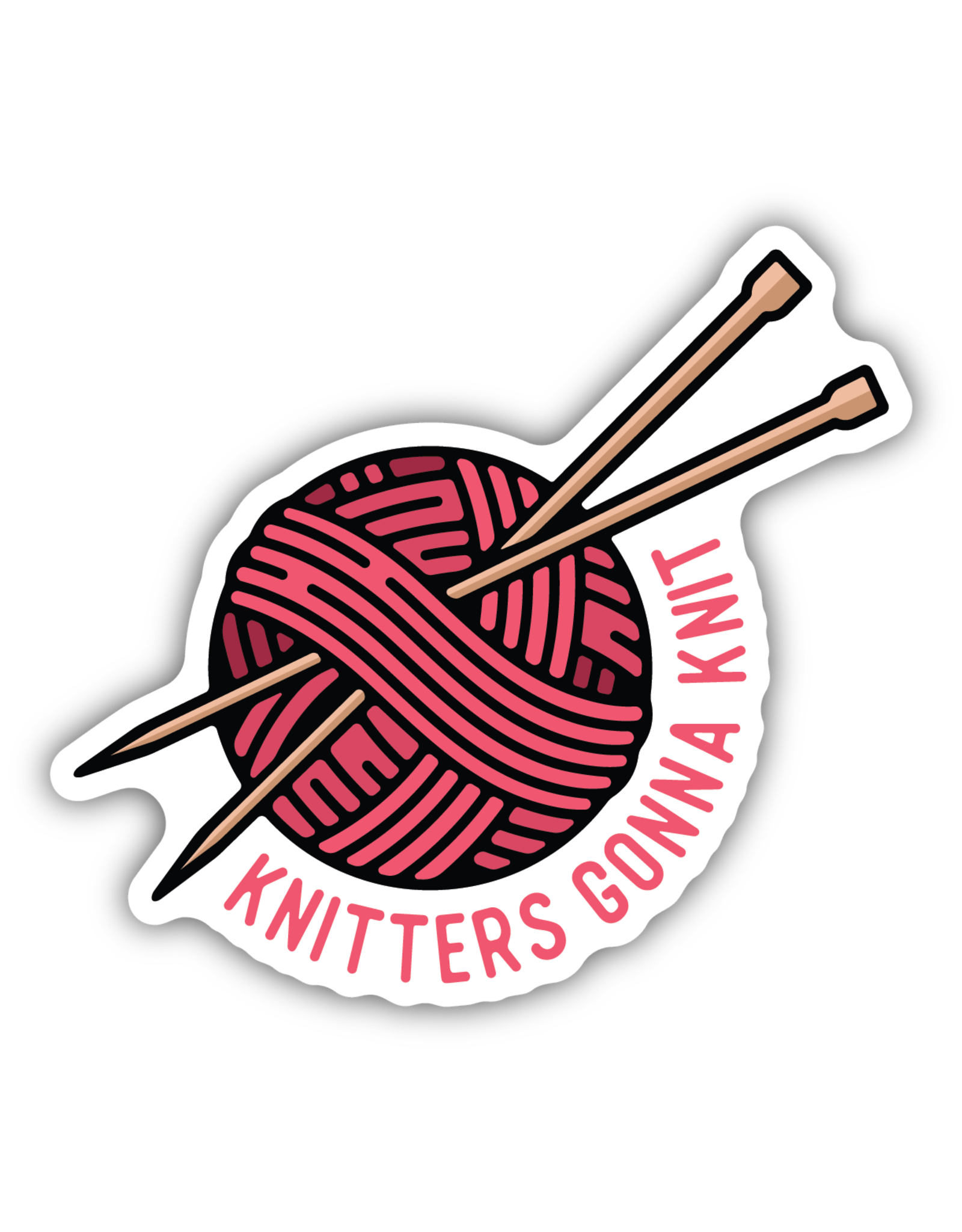 Stickers Northwest Knitters Gonna Knit Yarn Sticker