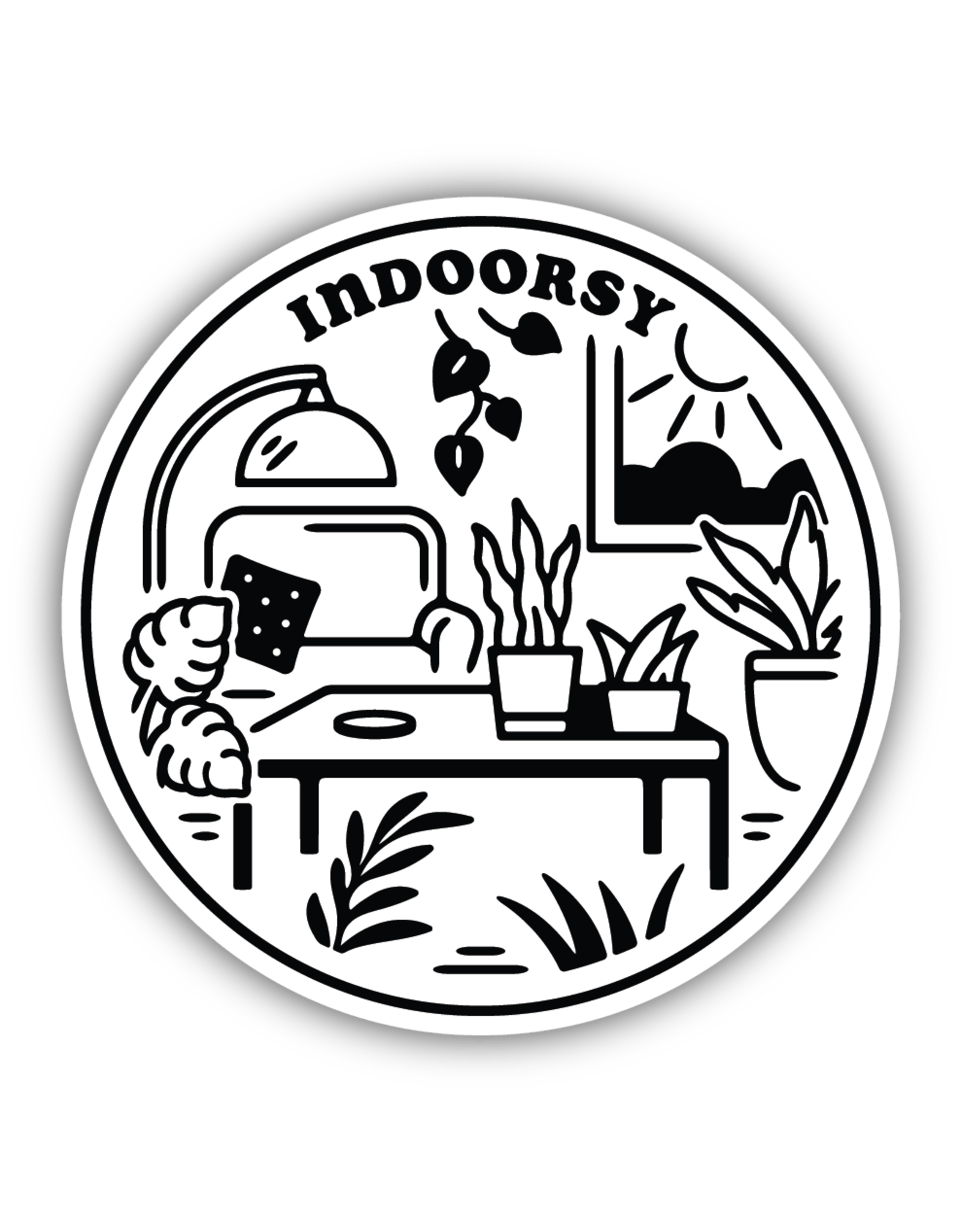 Stickers Northwest Indoorsy Houseplants and Desk Sticker