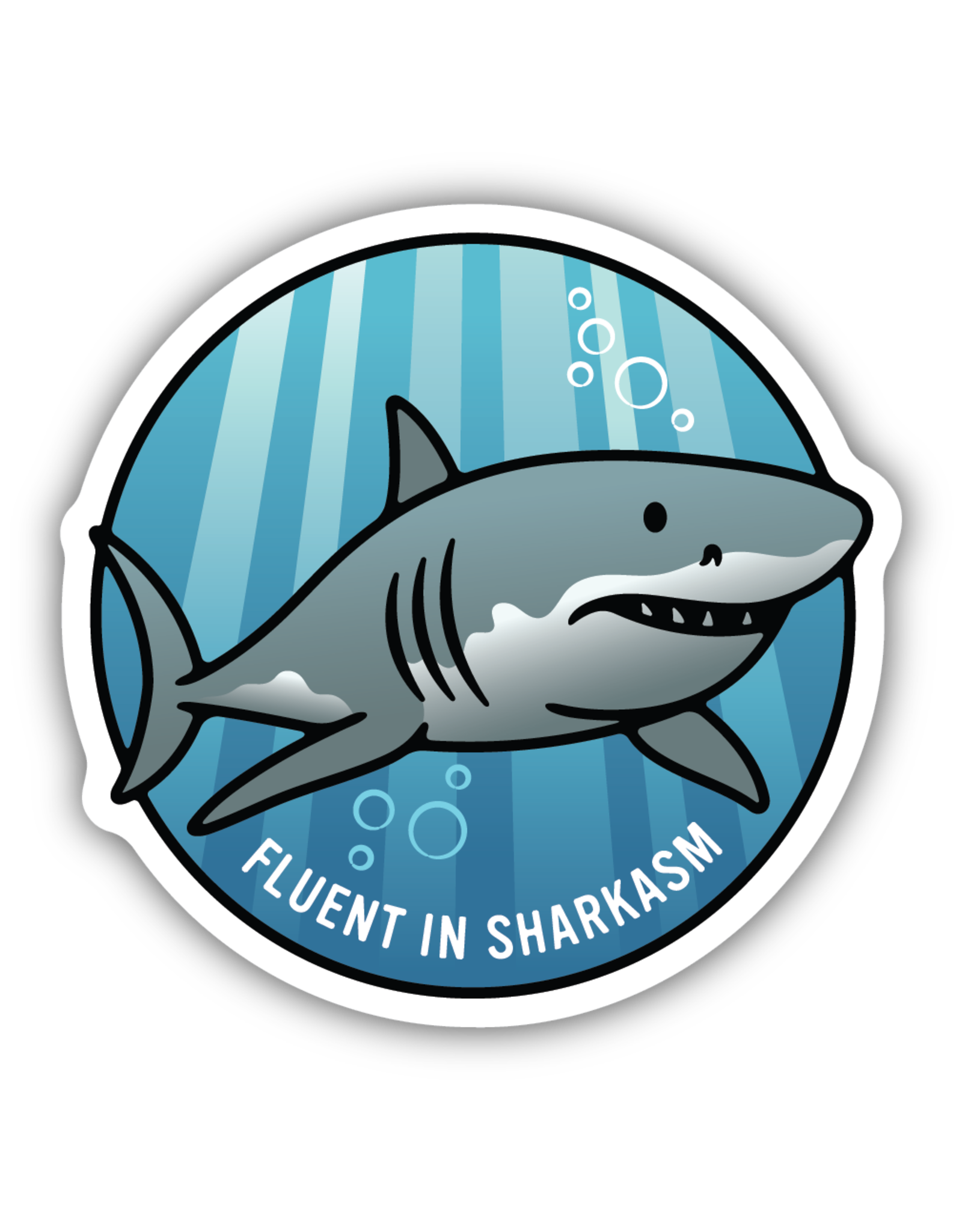 Stickers Northwest Fluent In Sharkasm Shark Sticker