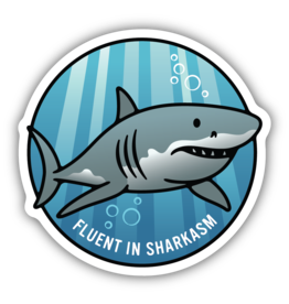 Stickers Northwest Fluent In Sharkasm Shark Sticker