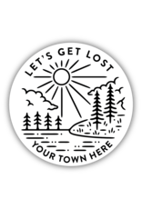 Stickers Northwest Let's Get Lost Kamloops BC Sticker