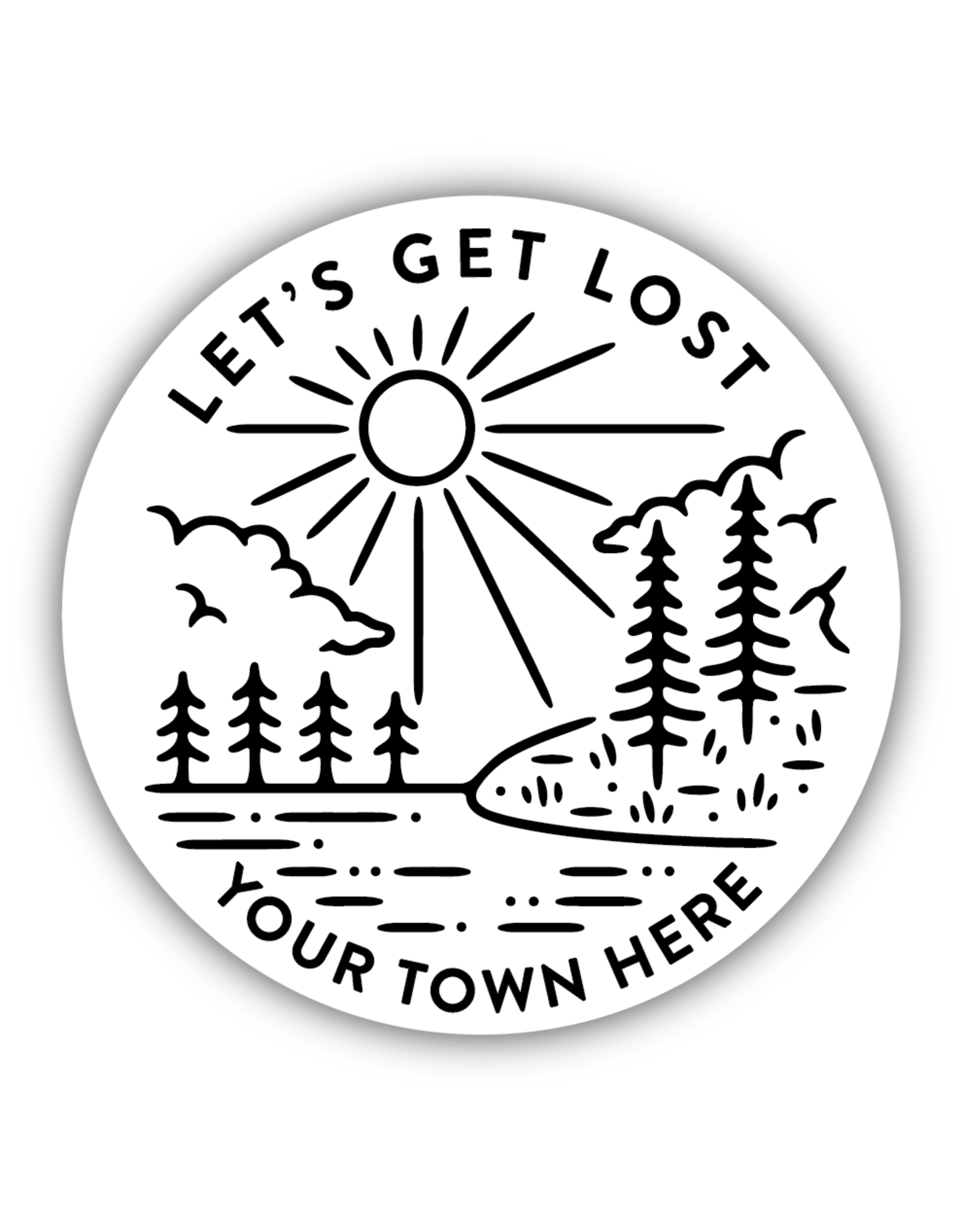 Stickers Northwest Let's Get Lost Kamloops BC Sticker