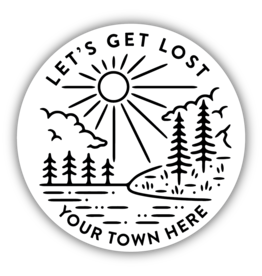 Stickers Northwest Let's Get Lost Kamloops BC Sticker
