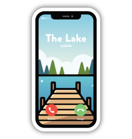 Stickers Northwest The Lake Is Calling Phone Sticker
