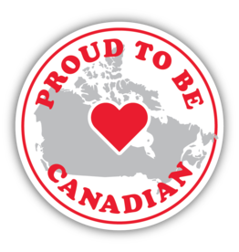 Stickers Northwest Proud To Be Canadian Circle Sticker