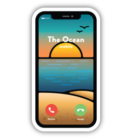 Stickers Northwest The Ocean Is Calling Phone Sticker