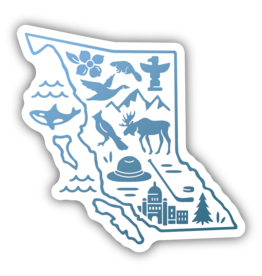 Stickers Northwest British Columbia Icons Sticker