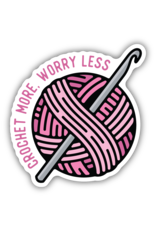 Stickers Northwest Crochet More Worry Less Yarn Sticker