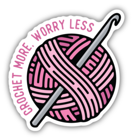 Stickers Northwest Crochet More Worry Less Yarn Sticker