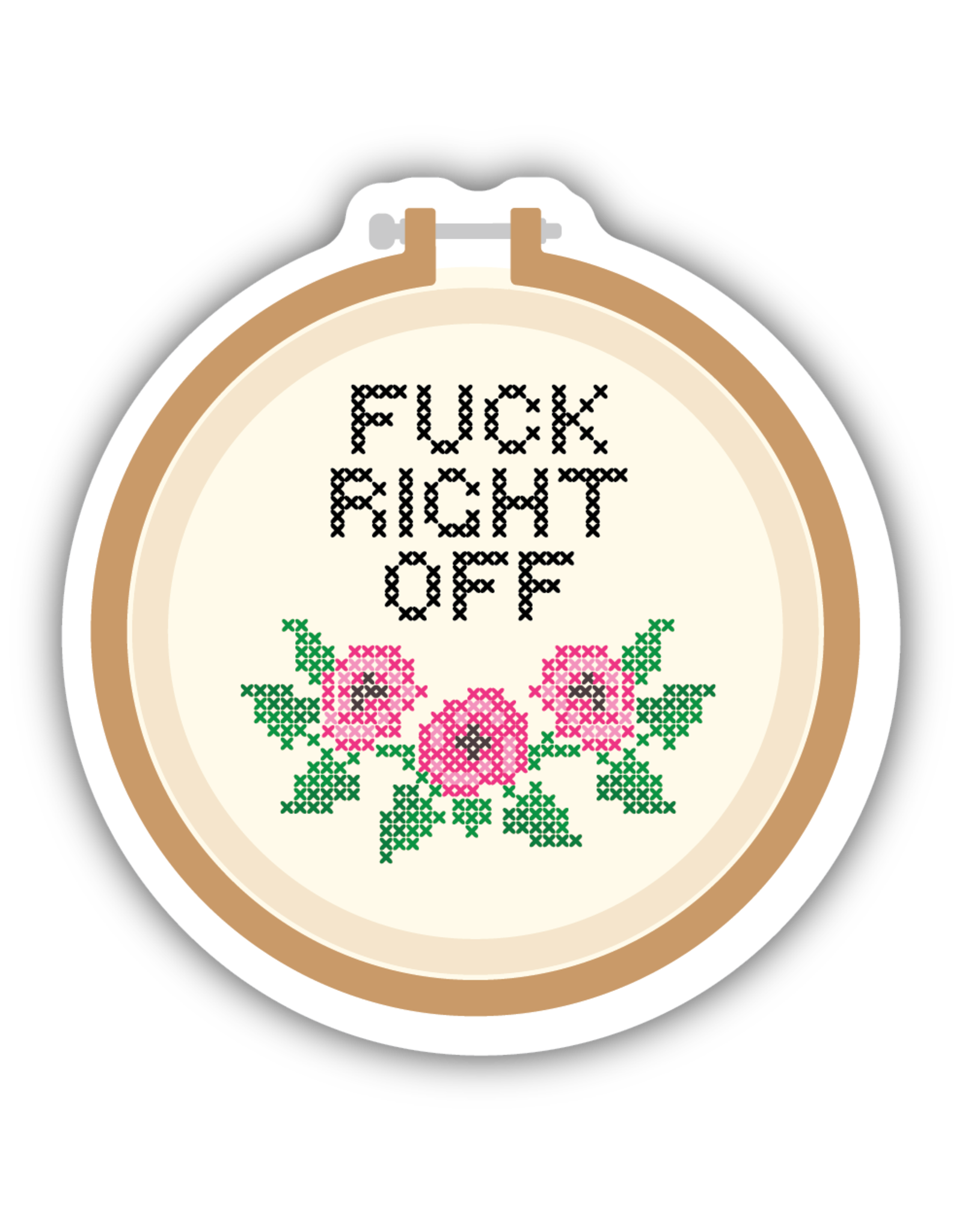 Stickers Northwest Fuck Right Off Embroidery Sticker