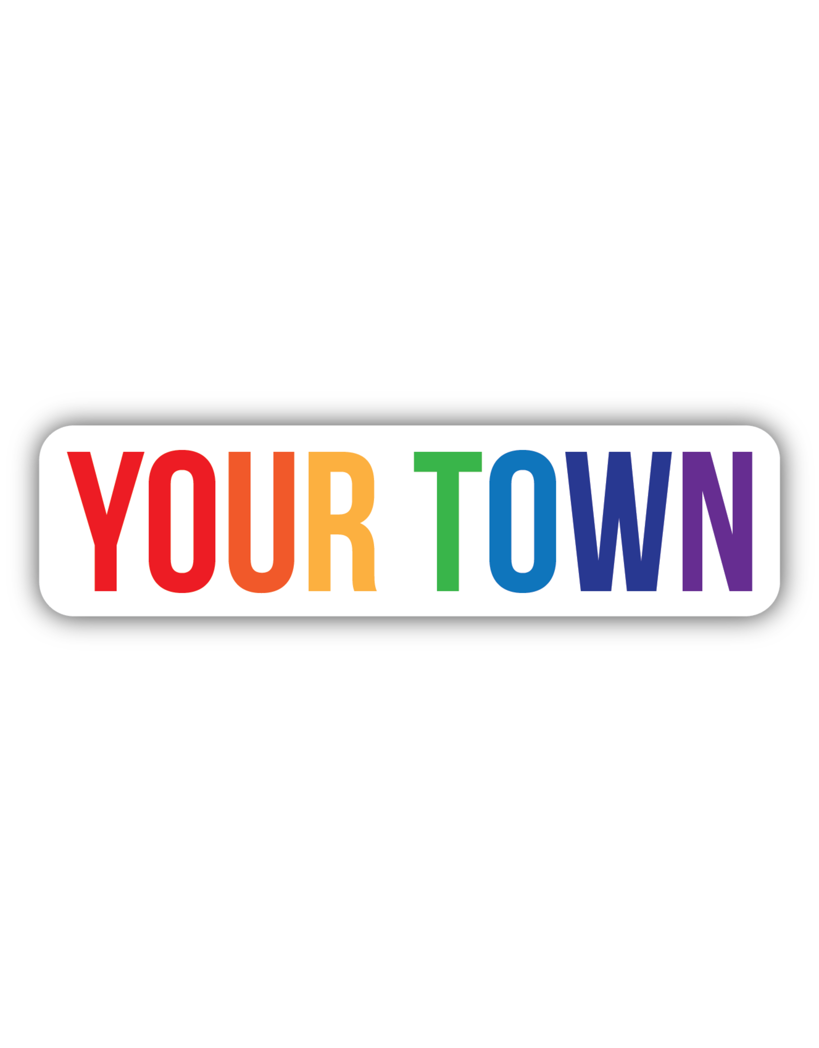 Stickers Northwest Kamloops British Columbia Rainbow Sticker
