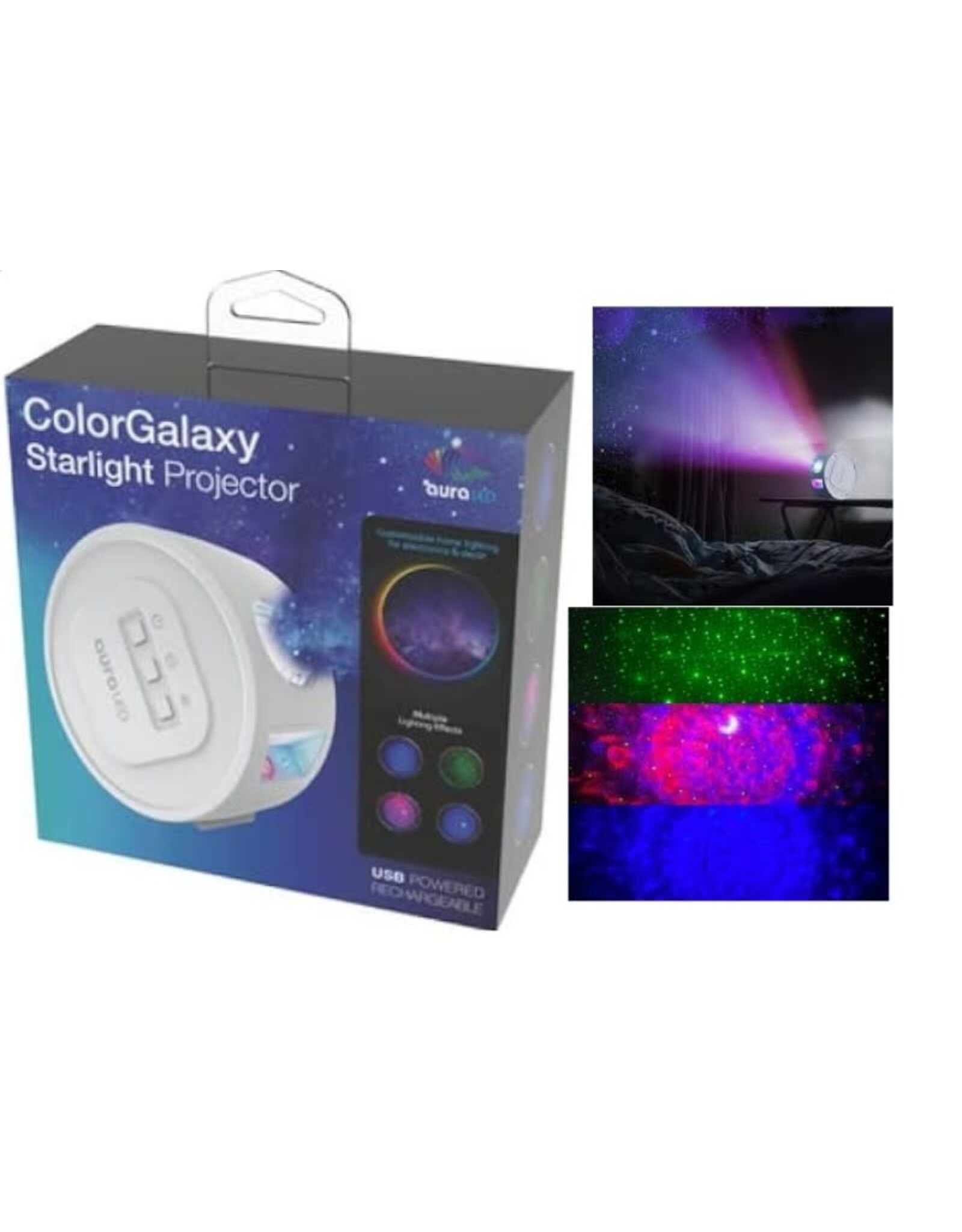 Color Galaxy Starlight Projector