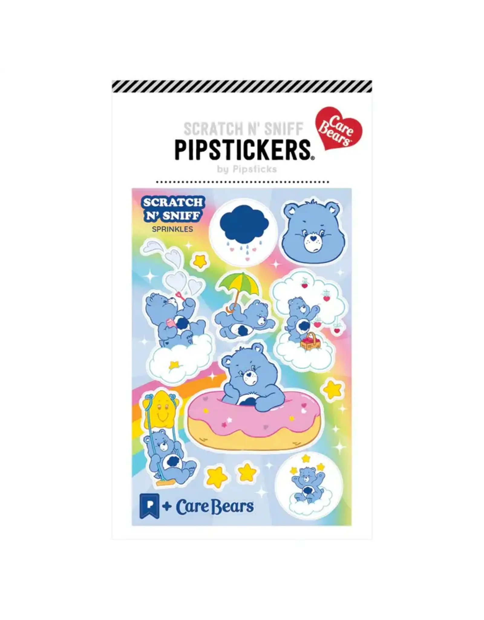 Pipsticks Fluffy Grumpy Bear Scratch 'n Sniff Stickers