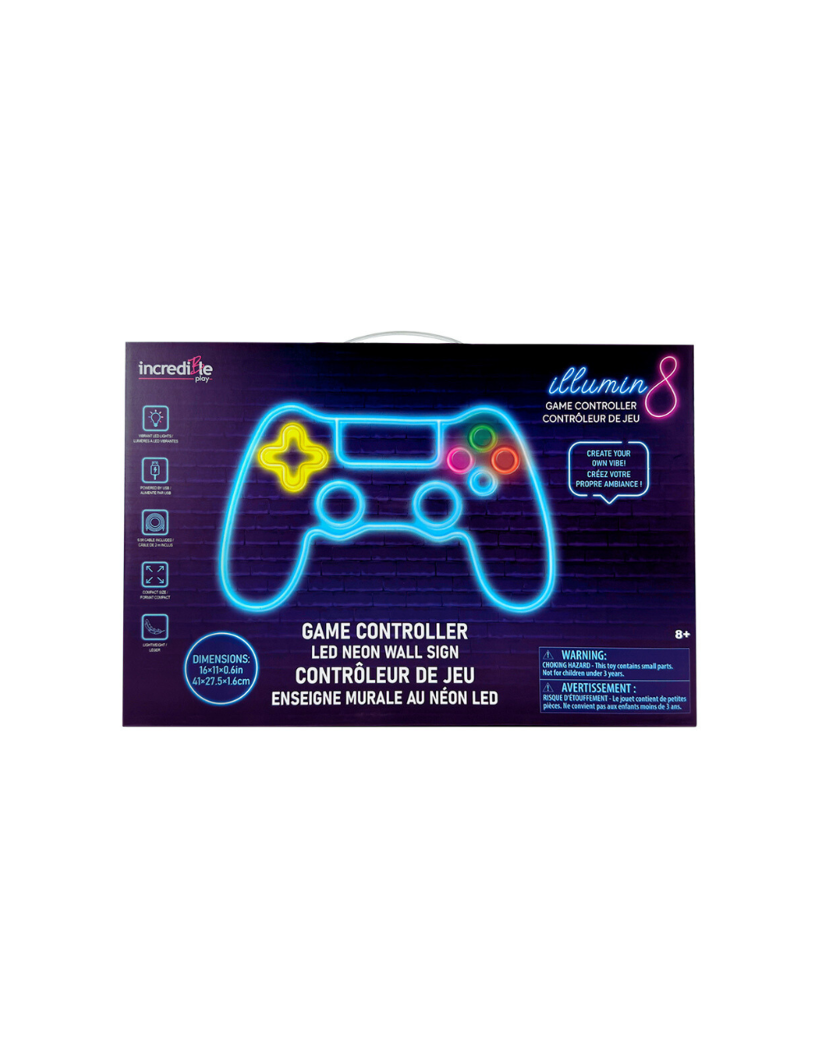 Incredible Novelties Game Controller Neon LED Sign