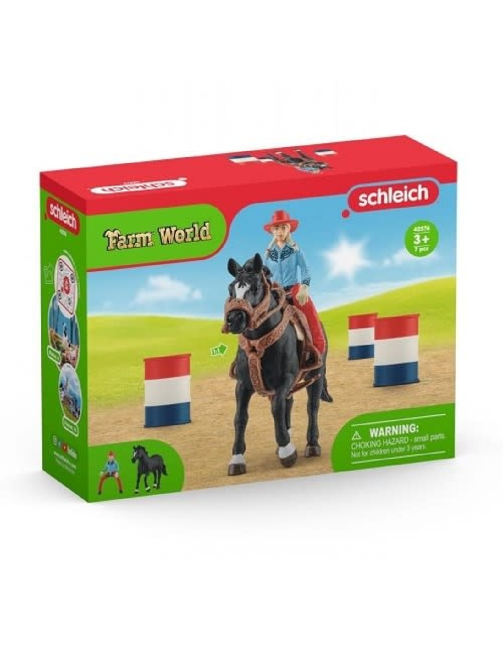 Schleich Cowgirl Barrel Racing Fun