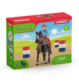 Schleich Cowgirl Barrel Racing Fun
