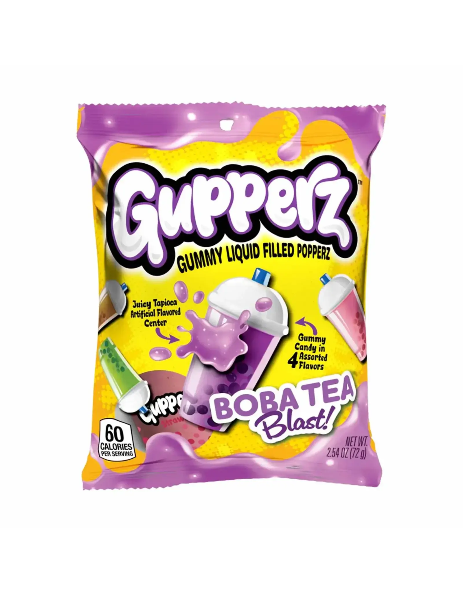 Gupperz Gummy Liquid Filled Popperz - Boba Tea Blast