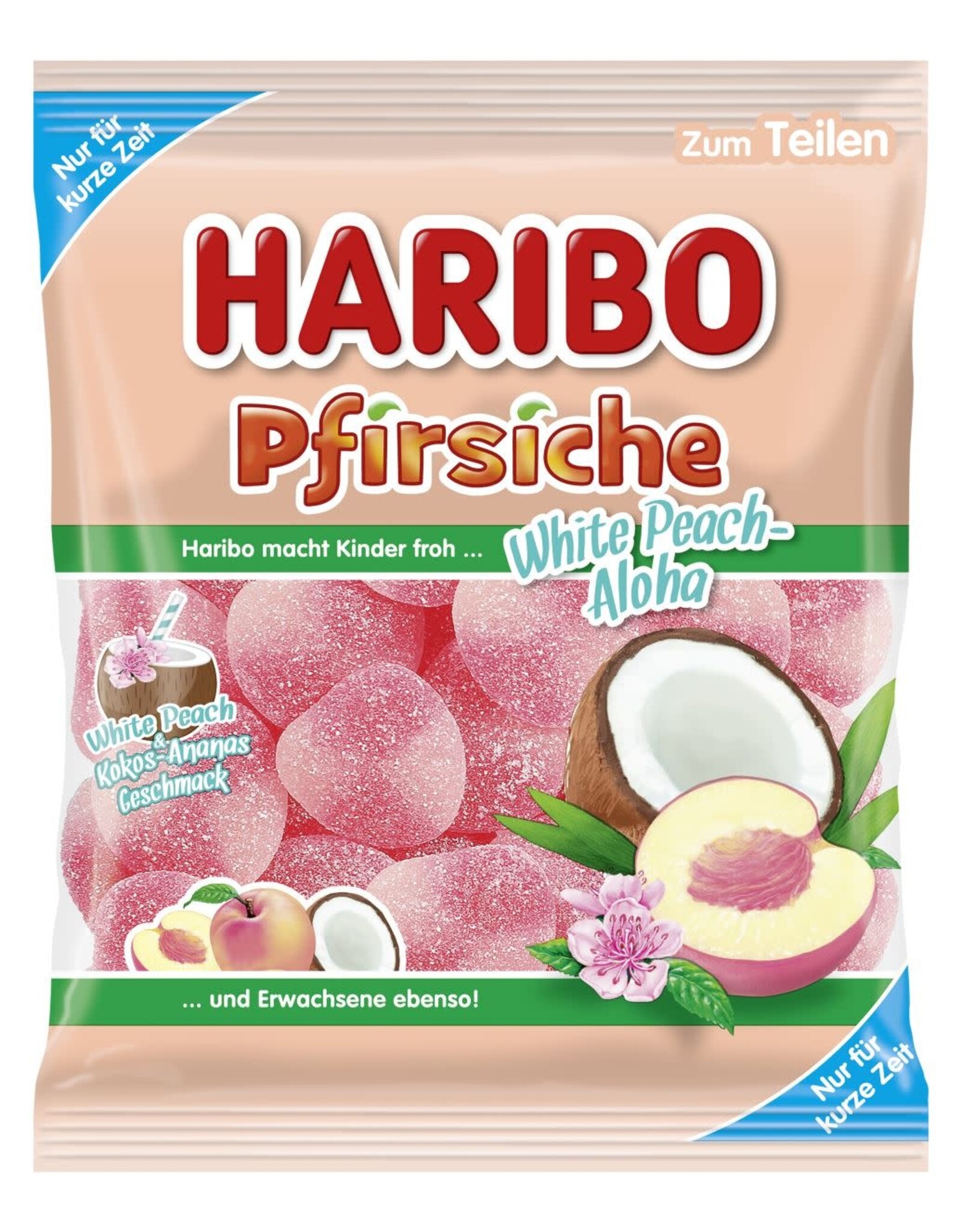 Haribo Limited Pfirsiche White-Peach Tropifrutti 175g