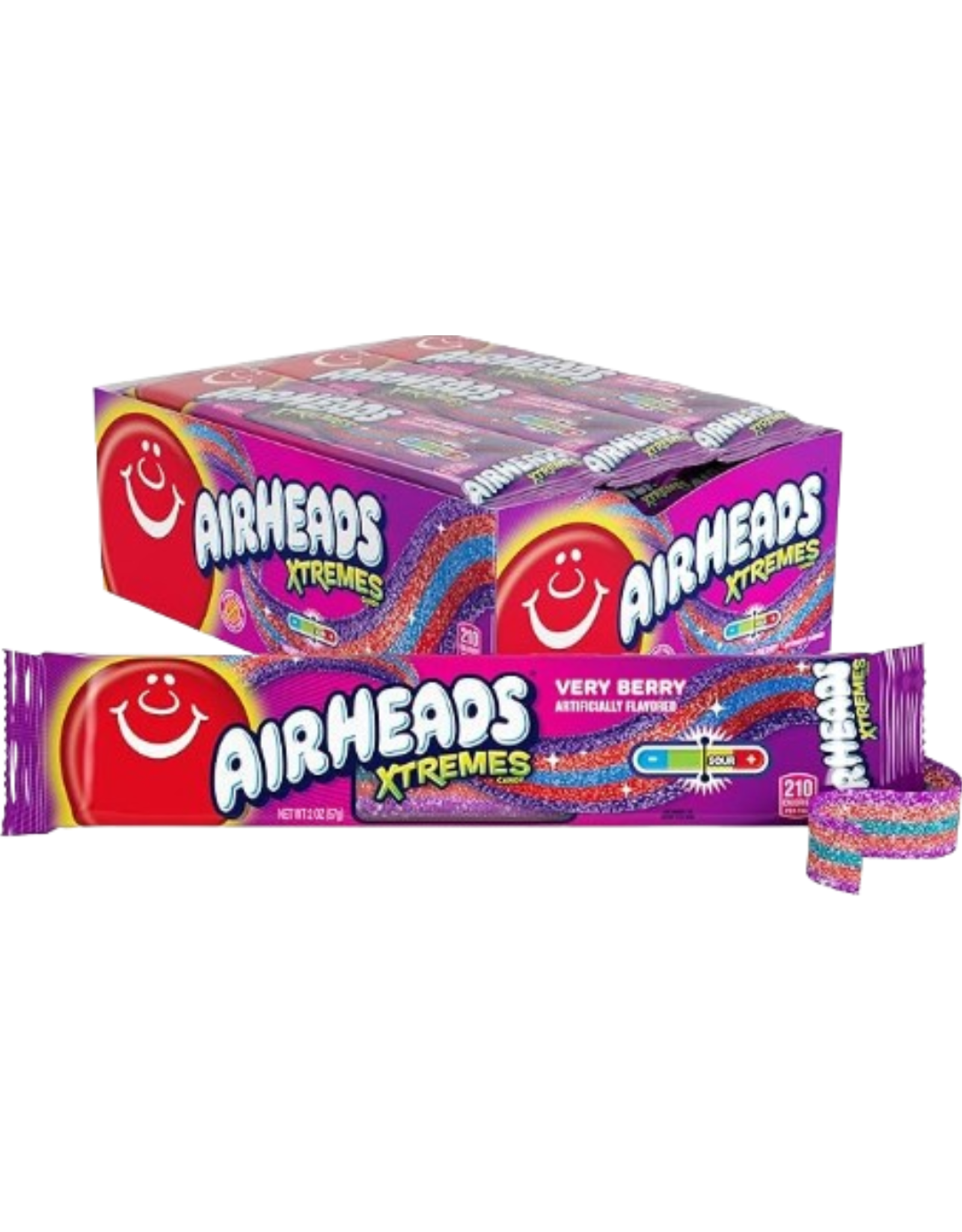 Airheads Xtreme Sour Belts Very Berry