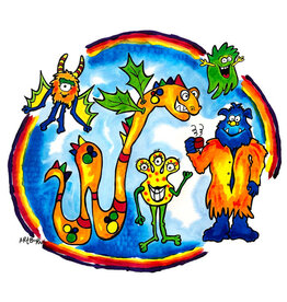 Artburn Pillowcase Painting Kit - Monsters