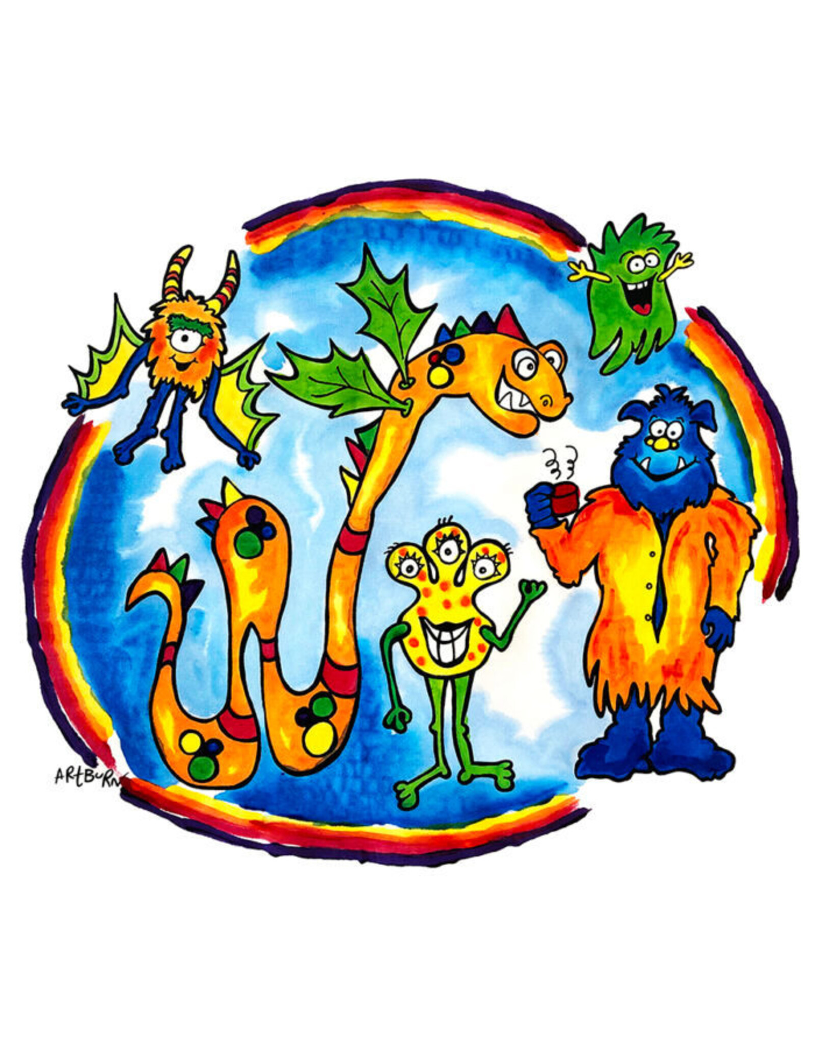 Artburn Pillowcase Painting Kit - Monsters