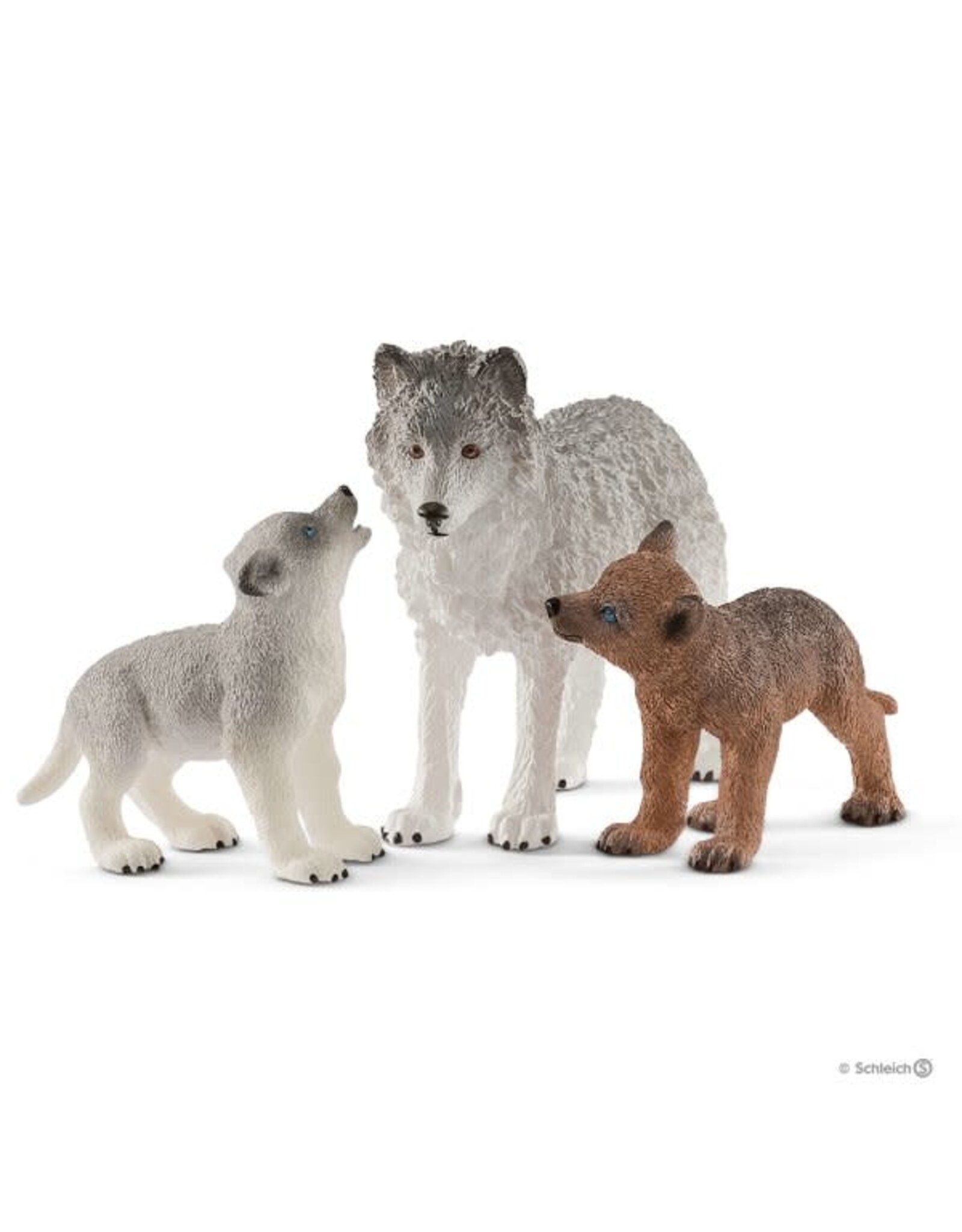Schleich Mother Wolf with Pups (Retiring)
