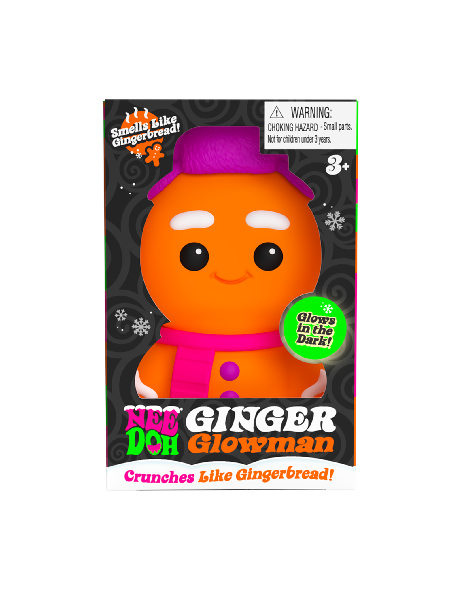 Schylling NeeDoh Squishmas Ginger Glowman