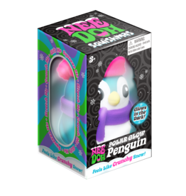 Schylling NeeDoh Squishmas Polar Glow Penguin