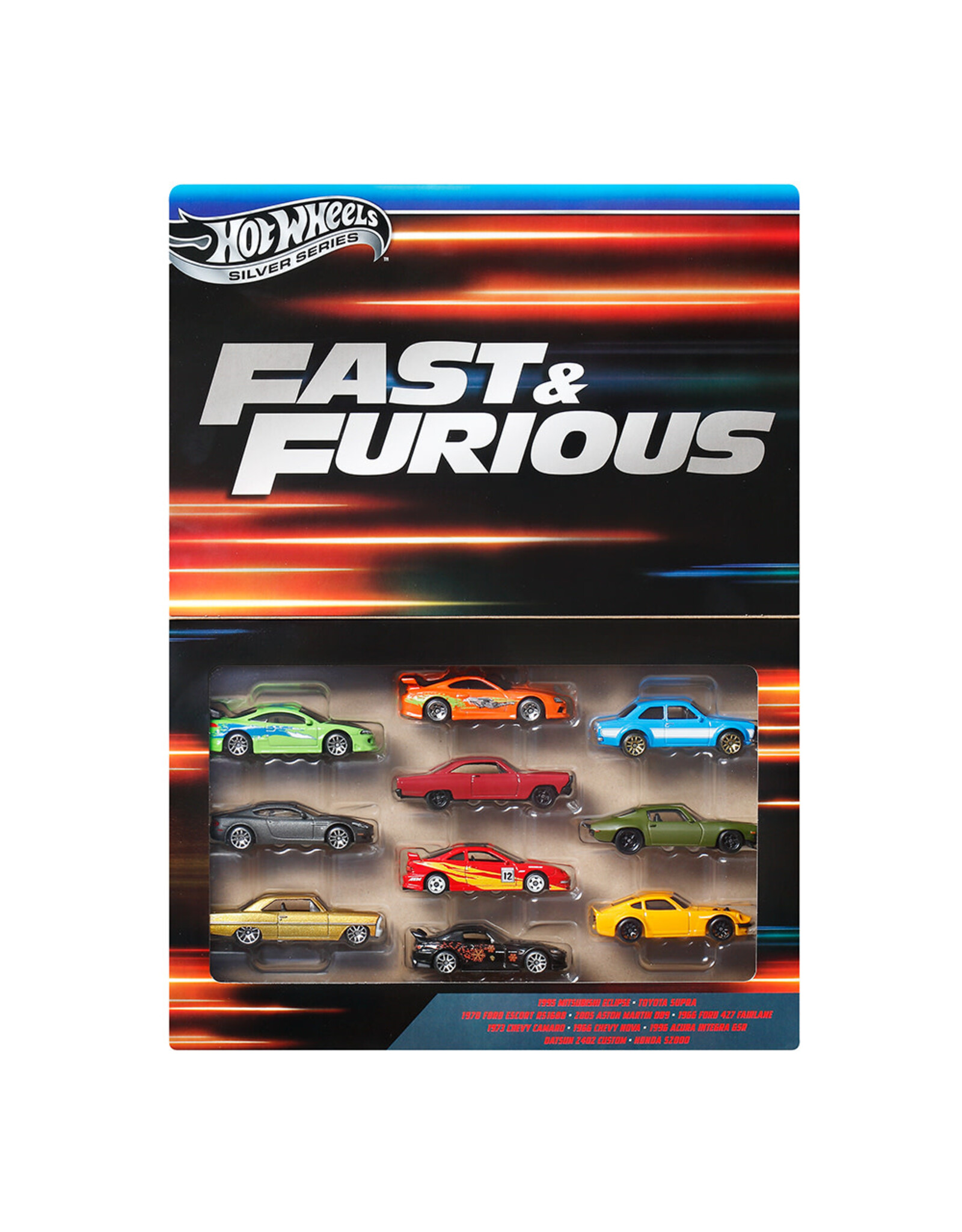 Mattel Hot Wheels - Fast & Furious 10 Vehicles Pack