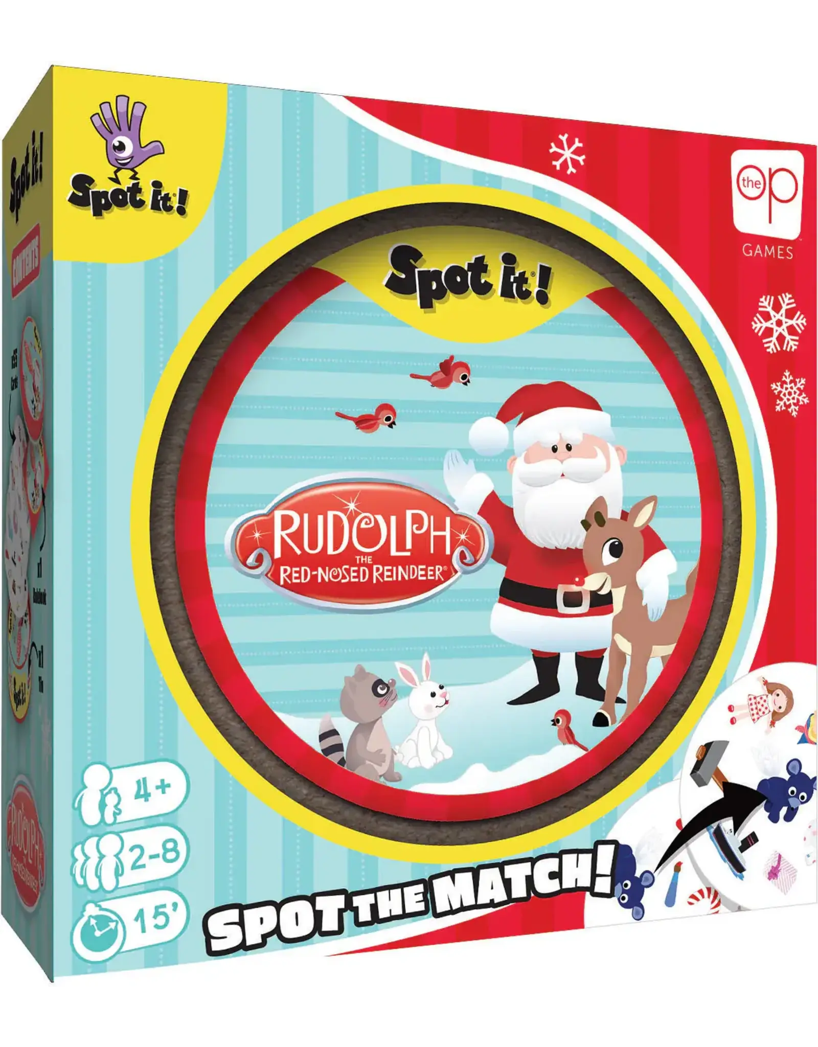 USAopoly Spot It! - Rudolph the Red-Nosed Reindeer