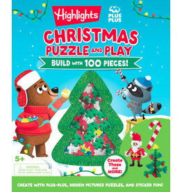 Highlights Highlights Christmas Puzzle and Play: Build with 100 Pieces!