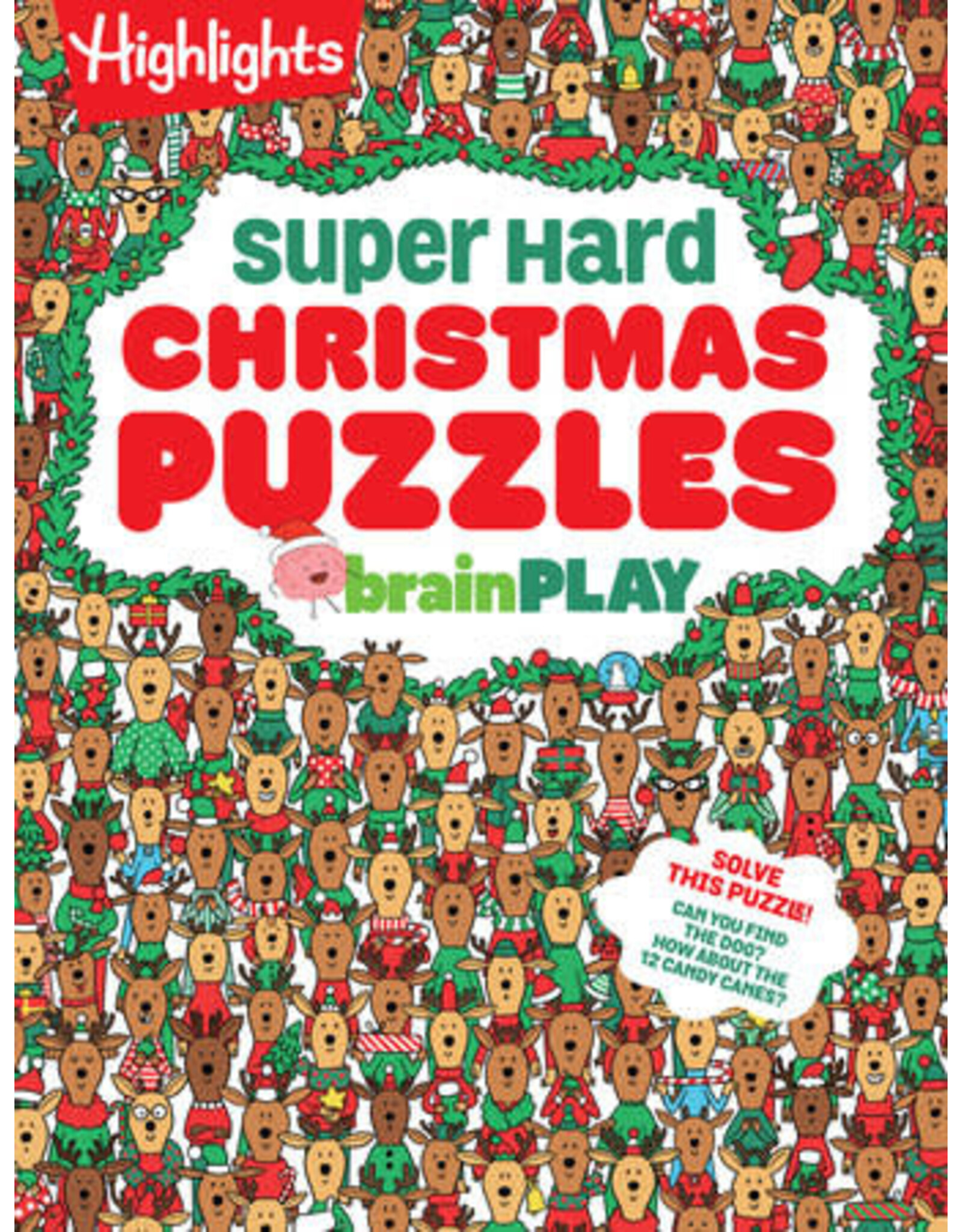 Highlights Highlights brainPLAY Super Hard Christmas Puzzles