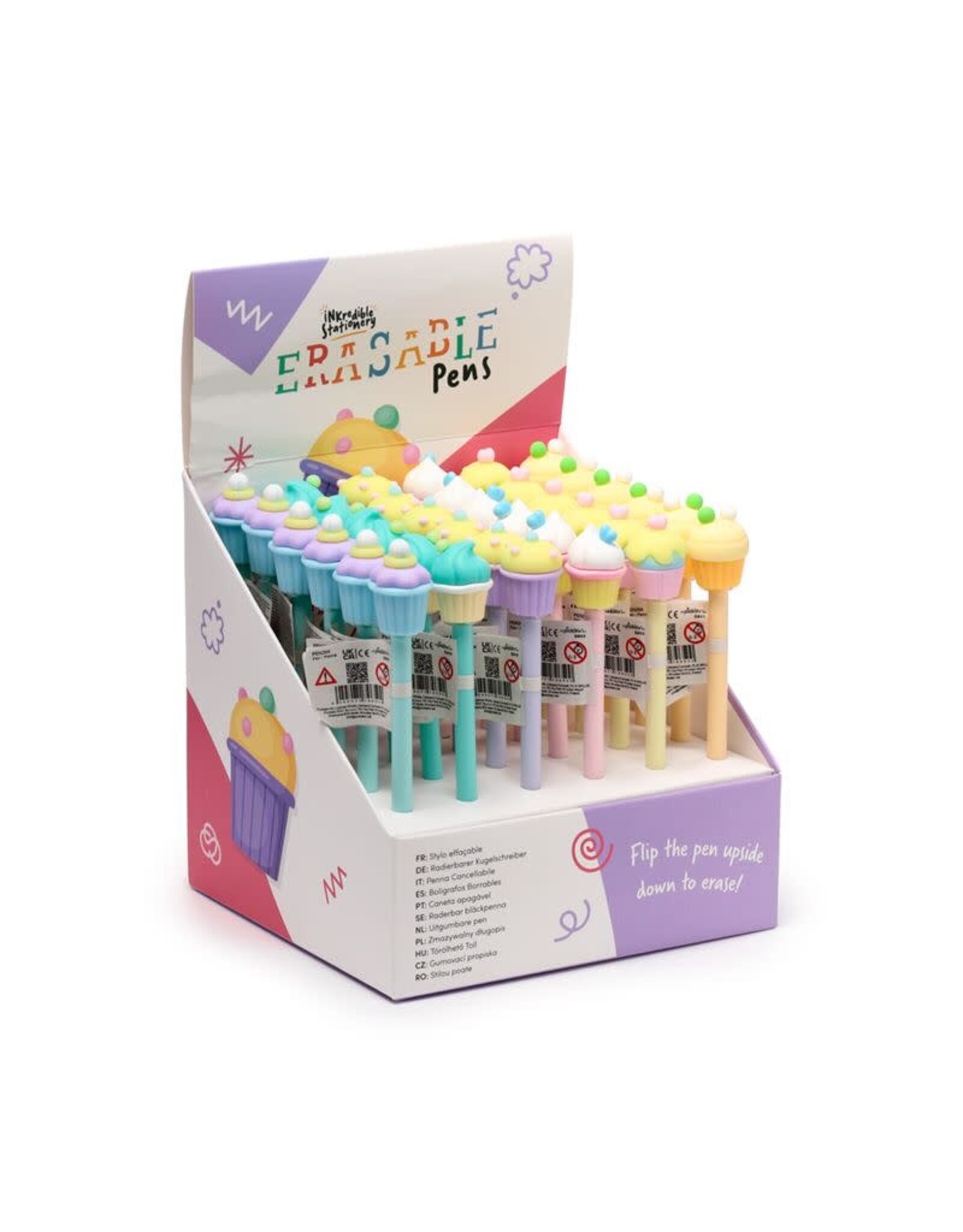 Inkredible Erasable Pen with Cupcake Topper