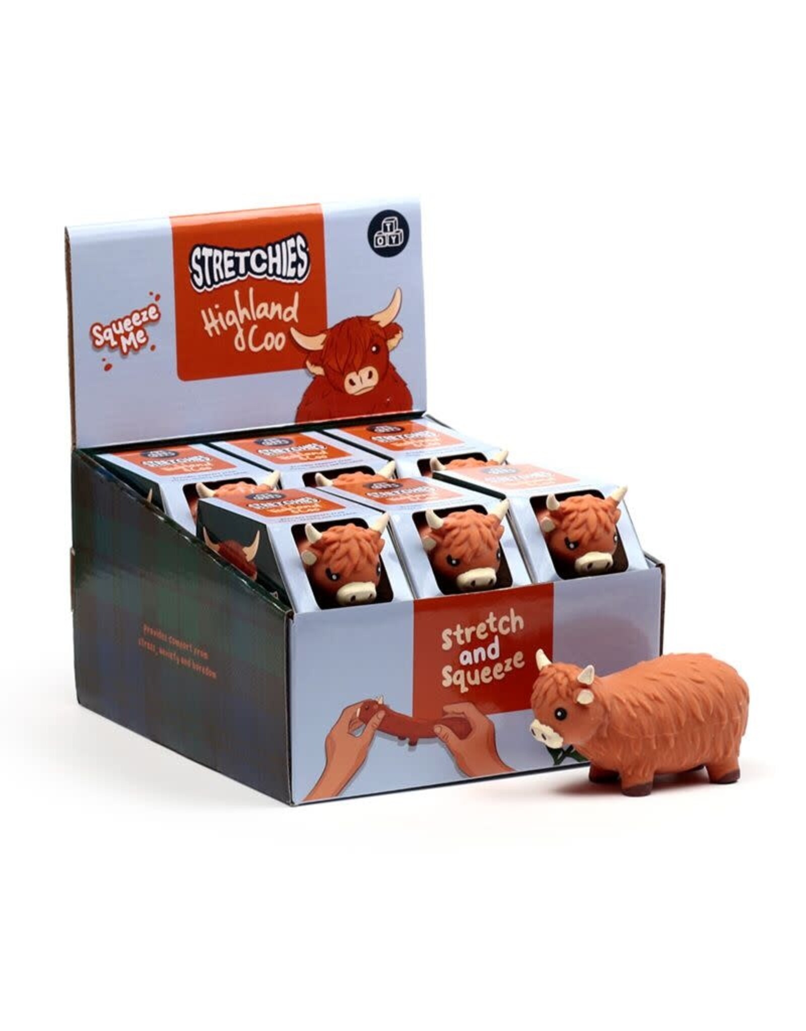 Stretchy Highland Coo Toy