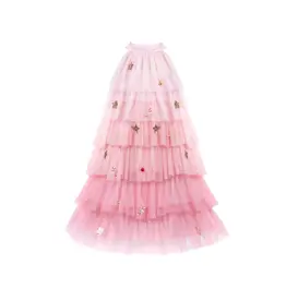 Great Pretenders Christmas Tree Dress with Headpiece, Blush, Size 5/6