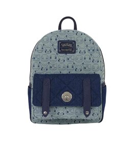 Loungefly Pokemon Faux Denim All-Over Print Mini Backpack
