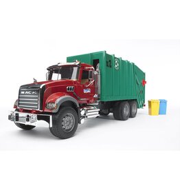 Bruder MACK Granite Garbage Truck (Ruby Red-Green)