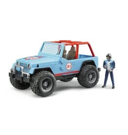 Bruder Jeep Cross Country Racer Blue with Driver