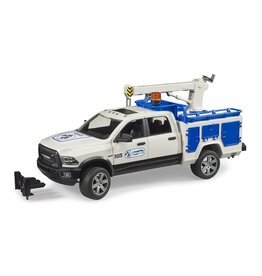 Bruder RAM Service Truck with Crane & Rotating Beacon Light