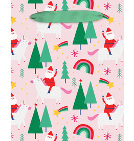 Design Design Rainbow Unicorn Santa Mini Gift Bag