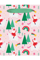 Rainbow Unicorn Santa Mini Gift Bag