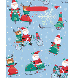 Design Design Santa and Snowflakes Small Gift Bag