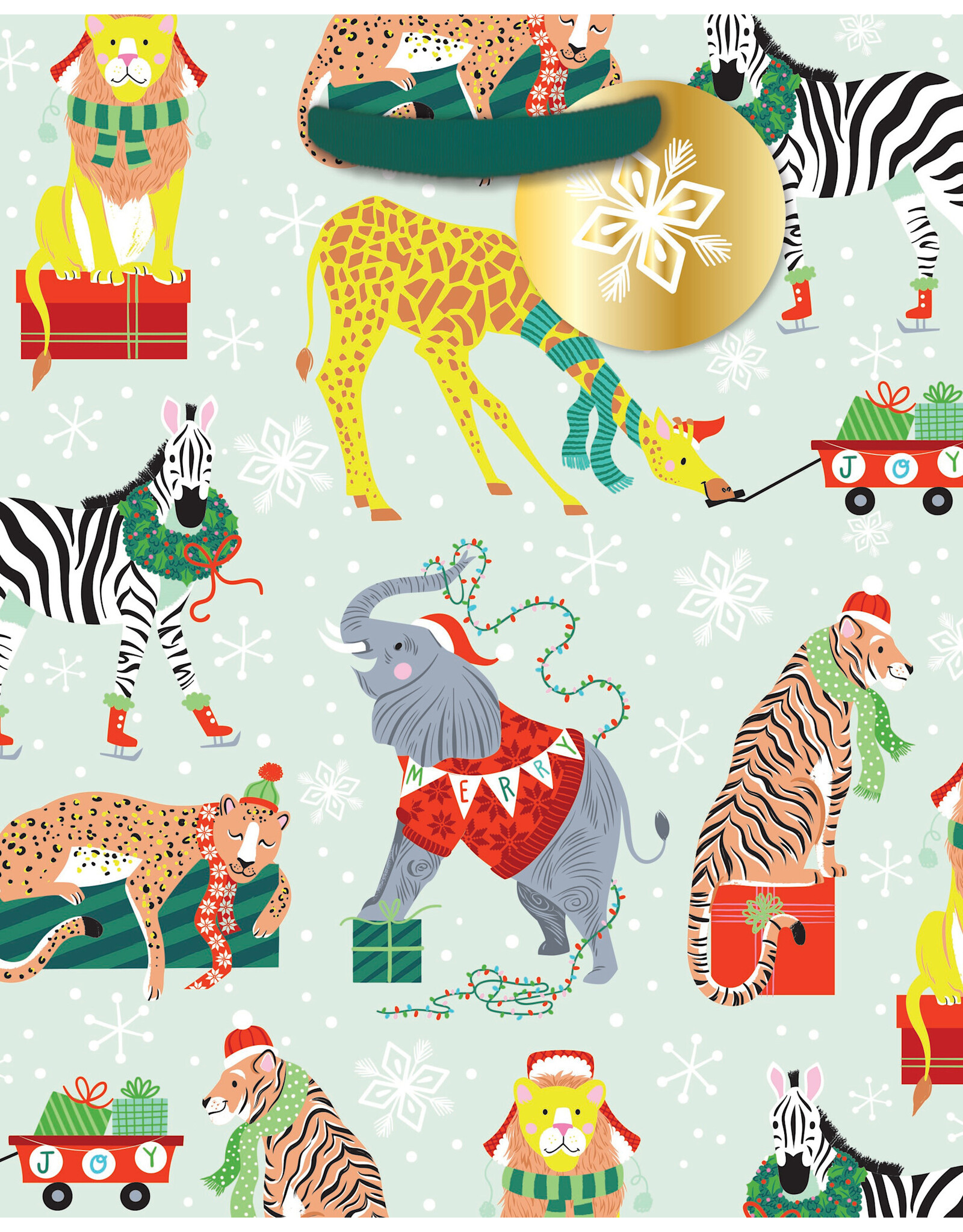 Jungle Holiday Medium Gift Bag