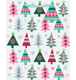Design Design Bohemian Christmas Trees Large Gift Bag