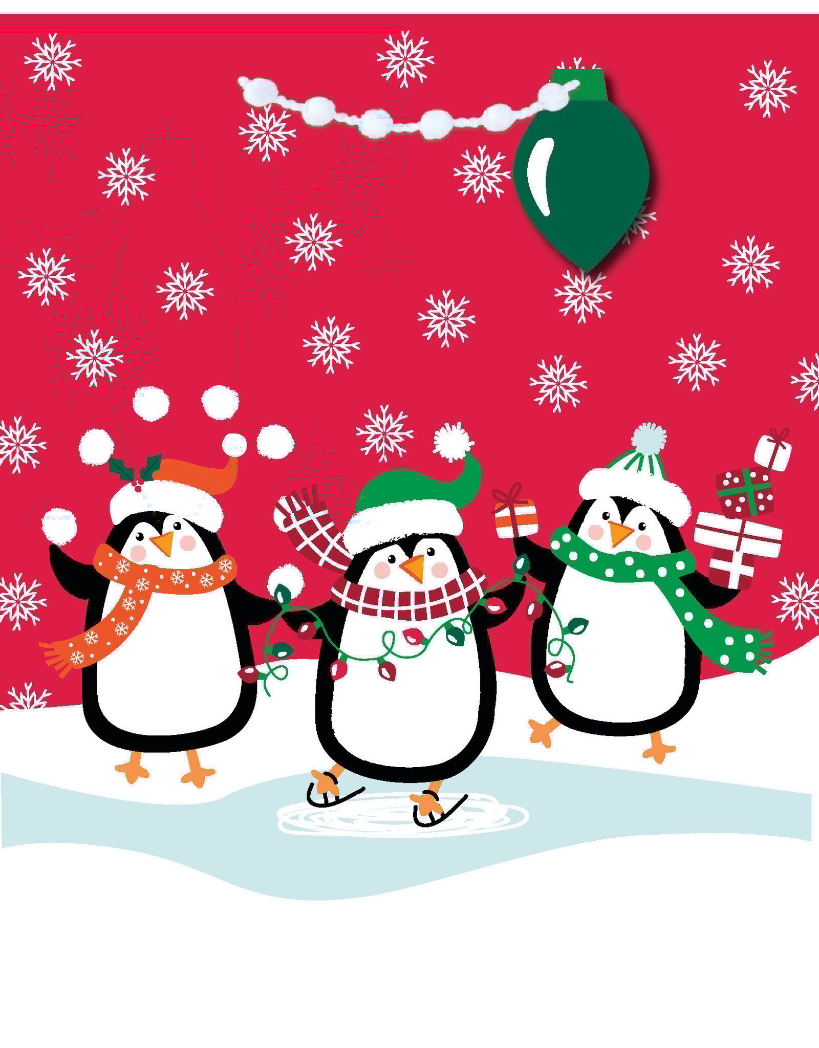 North Pole Characters Large Gift Bag